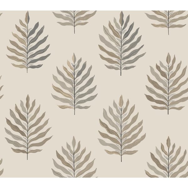 York Wallcoverings 324 in. x 27 in. Beige Miramar Wallpaper Roll