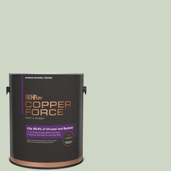 COPPER FORCE 1 gal. #S390-2 Spring Valley Eggshell Enamel Virucidal and Antibacterial Interior Paint & Primer