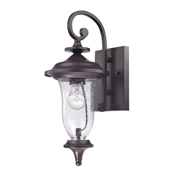 Titan Lighting Trinity 1-Light Outdoor Oil Rubbed Bronze Sconce TN ...