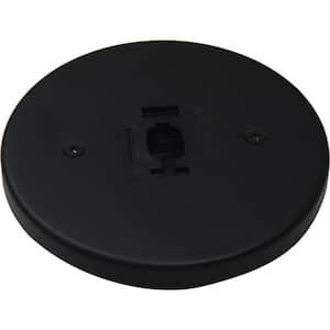 Black Monopoint Canopy for Compatible Volume Lighting Track Heads