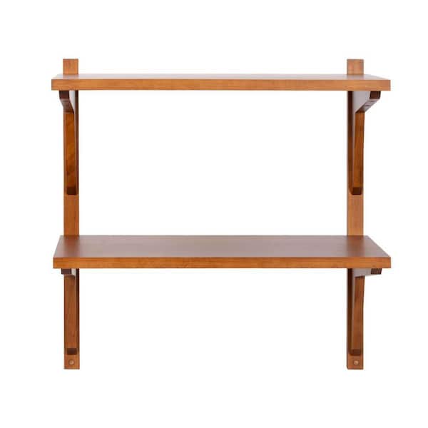 Kate and Laurel Meridien 24 in. W x 12 in. D Brown Wood Decorative