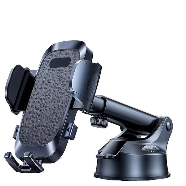 OBJLGEV Ultimate Car Phone Mount with 80+LBS Suction and Military-Grade Certs for Dashboard Windshield Vent iPhone Samsung Black