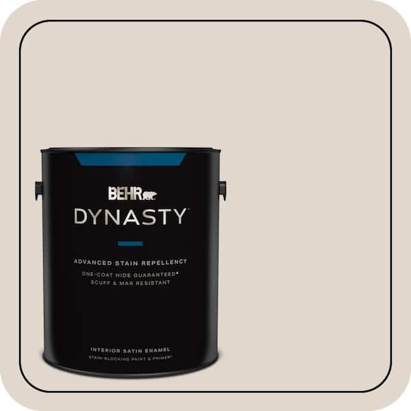 BEHR DYNASTY 1 gal. #MQ3-36 Translucent Silk One-Coat Hide Satin Enamel Interior Stain-Blocking Paint & Primer
