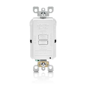 20 Amp SmartlockPro Arc Fault Circuit Interrupter (AFCI) Blank Face Outlet, White