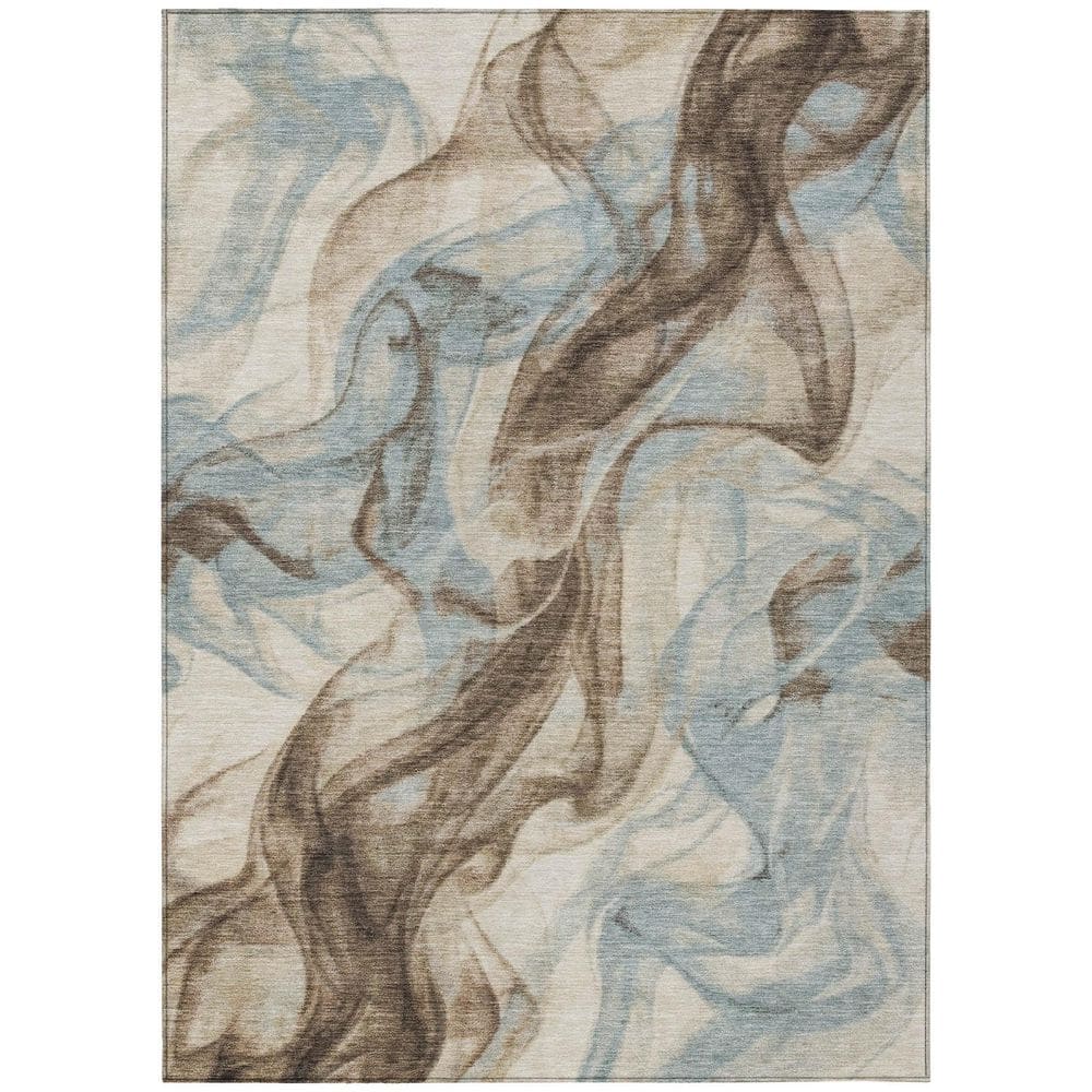 Chantille Machine Washable Indoor/Outdoor Abstract ACN2963 Denim 10 ft. x 14 ft. Area Rug price history on PriceWatchPro