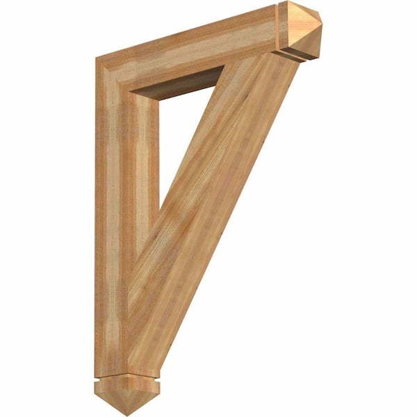 Ekena Millwork 6 in. x 48 in. x 36 in. Western Red Cedar Traditional Arts and Crafts Rough Sawn