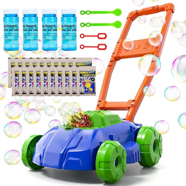 Bubble Lawn Mower for Toddlers, Kids Outdoor Gardening Push Toys, Christmas Birthday Gifts for Preschool Baby Boys Girls