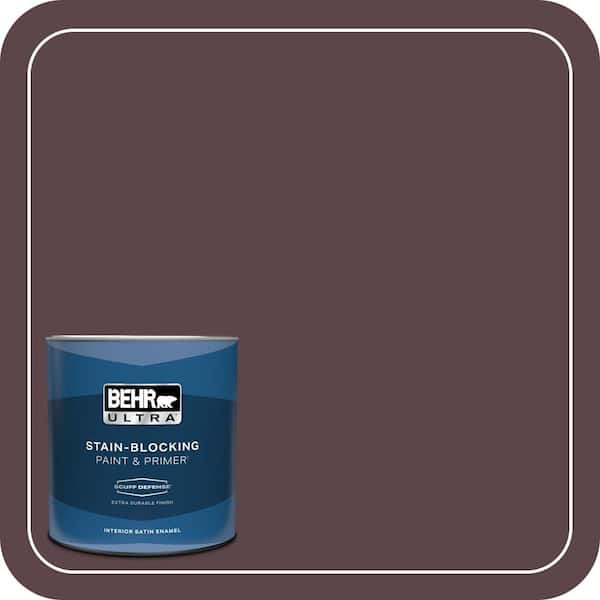 BEHR ULTRA 1 qt. Home Decorators Collection #HDC-CL-07 Dark Berry Extra Durable Satin Enamel Interior Paint & Primer