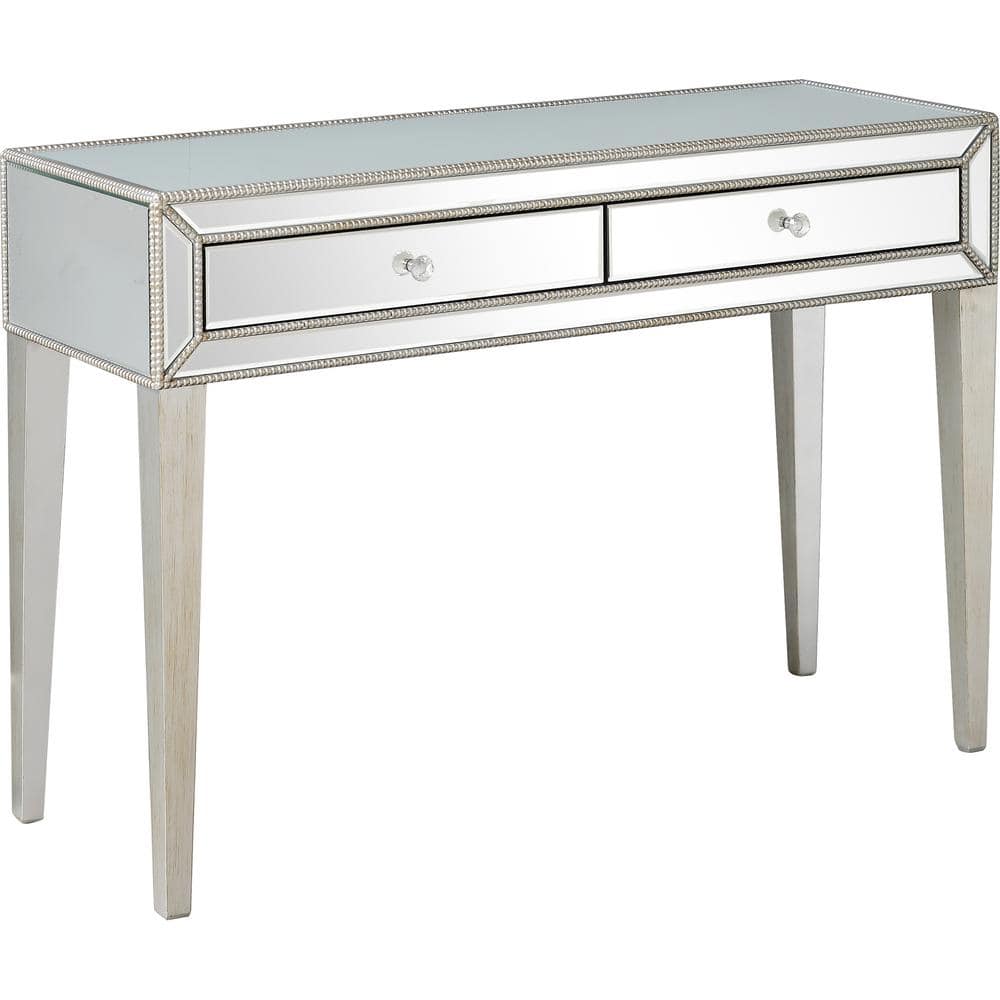 Alice Mirrored Glass Console Table with Storage