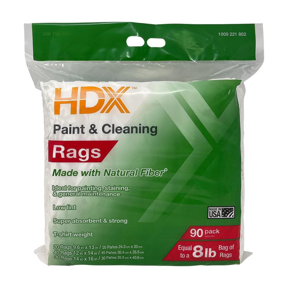 12 in. x 13.6 in. Precision-Fiber Cloth Paint and Cleaning Rags