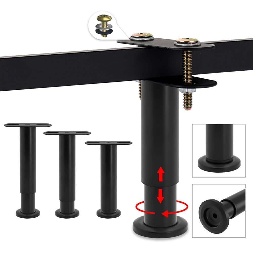 Aazon.co: Wlrrcwdttc 4 Pcs Adjustable Height Bed Support Legs For Bed