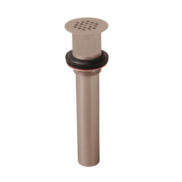 1-1/4 in. Lavatory Grid Drain without Overflow in Brushed Nickel