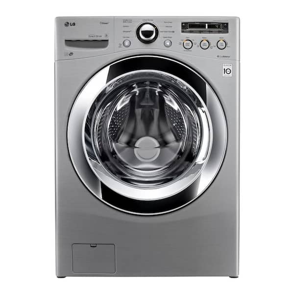 LG 4.0 DOE cu. ft. High-Efficiency Front Load Washer with Steam in Graphite Steel, ENERGY STAR