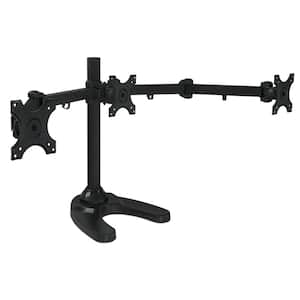 Mount-It Full Motion Triple Monitor Desk Stand with Base Adapter