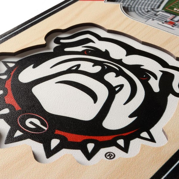 NCAA Georgia Bulldogs 6 in. x 19 in. 3D Stadium Banner-Sanford Stadium