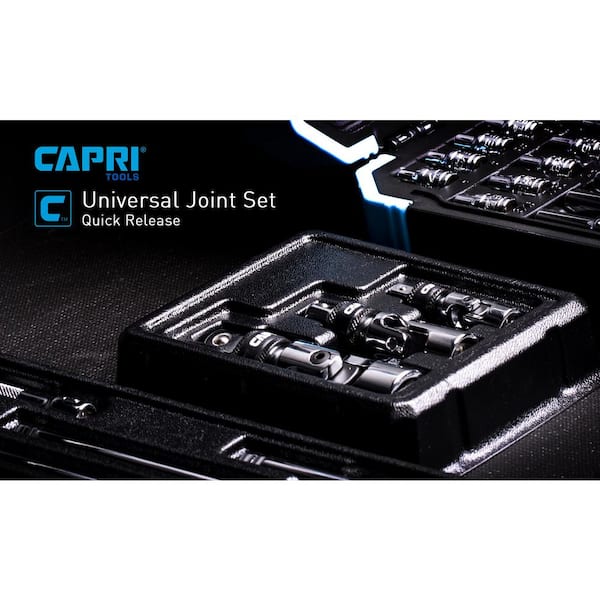 Capri Tools Quick Release Universal Joint Set (3-Piece) 1-2270