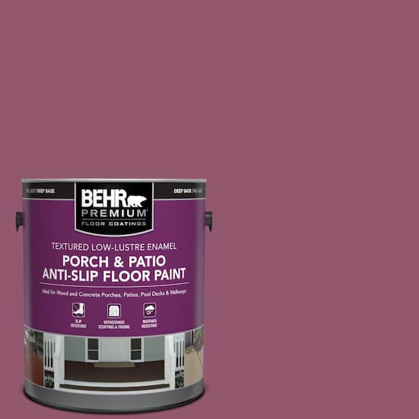 BEHR PREMIUM 1 gal. #HDC-AC-28A Carnation Festival Textured Low-Lustre Enamel Interior/Exterior Porch and Patio Anti-Slip Floor Paint