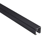 Screen Tight 3/4 in. x 3/4 in. x 8 ft. Black Mini Track Channel MT8BK ...