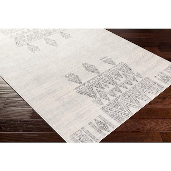 Roma Ivory Tribal 9 ft. x 12 ft. Indoor Area Rug