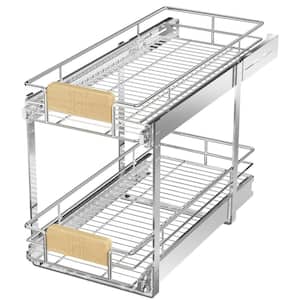 HOMEIBRO 16.5 in W Retractable Second Level Pull Out Organizer with Soft  Close Rail for Kitchen HD-52117D-AZ - The Home Depot