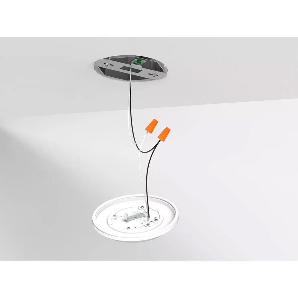 Sleek Modern White LED Surface Mount Light, Energy-Efficient 5.5"