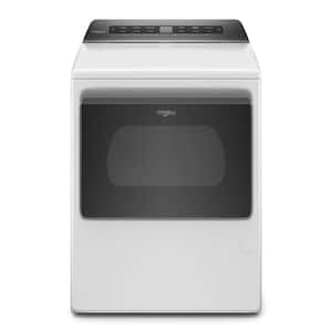 7.4 cu. ft. White Front Load Gas Dryer with AccuDry System