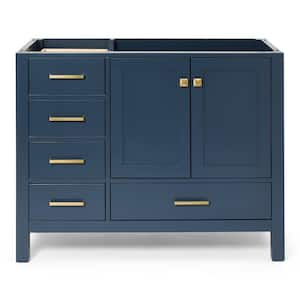 Cambridge 42 in. W x 21.5 in. D x 34.5 in. H Freestanding Bath Vanity Cabinet Only in Midnight Blue