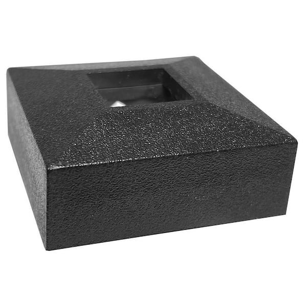 Stair Parts 1/2 in. Matte Black Low Profile Slip N Grip Flat Baluster Shoe for Stair Remodel