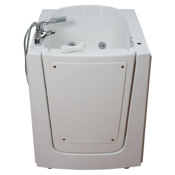 Ella Front Entry 2.75 ft. x 38 in. Walk-In Air and Hydrotherapy Massage Bathtub in White with Right Hinge Outswing Door