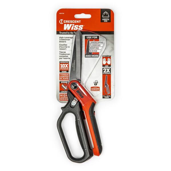 Crescent Wiss 11 in. Heavy Duty Titanium Coated Single-Ring