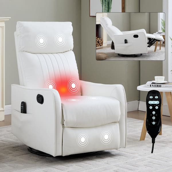 Have a question about aisword White 360° Swivel Manual Faux