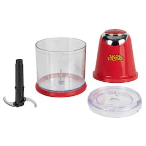 1400 W Red Salsa and Guacamole Chopper and Slicer