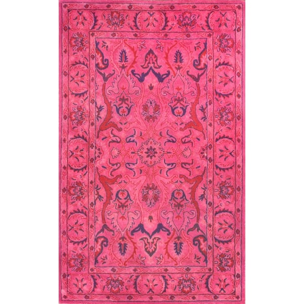 nuLOOM Kimberly Bohemian Pink 5 ft. x 8 ft. Area Rug