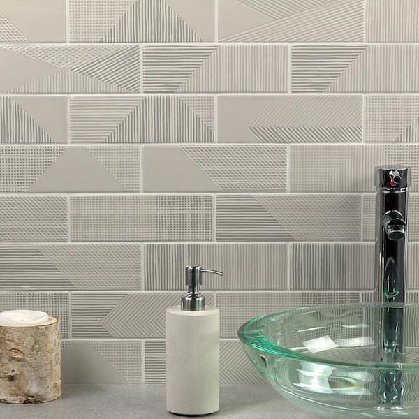 Ace Pearl 2 in. x 8 in. x 9 mm Polished Ceramic Subway Wall Tile (38 pieces / 5.38 sq. ft. / box)