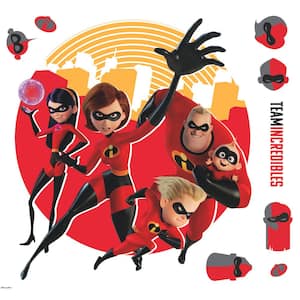 Red and Yellow and Black Incredibles 2-Giant Wall Decals