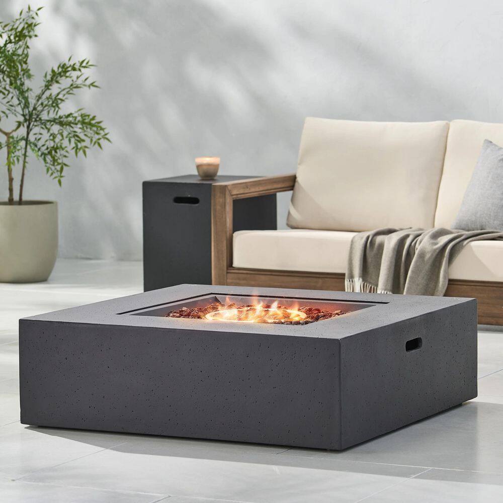 Dark Gray 40 in. MGO 50000 BTU All-Weather Propane Outdoor Fire Pit Table with Tank Holder for Patio Deck Garden price history on PriceWatchPro
