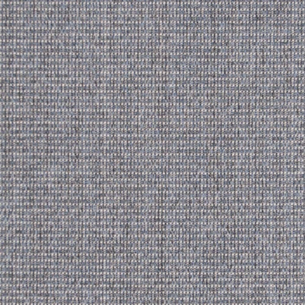 Dark Blue and Ivory Geometric 8' x 10' Synthetic Area Rug