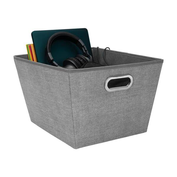 Simplify Small 10 Woven Storage Bin Heather Gray