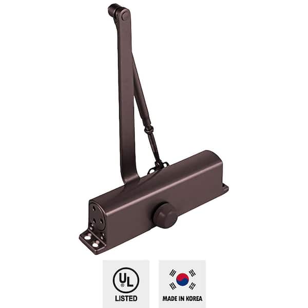 Duranodic Commercial Door Closer with Adjustable Closing and Latching Speed, Size #2 for 55 lbs. - 88 lbs. Doors