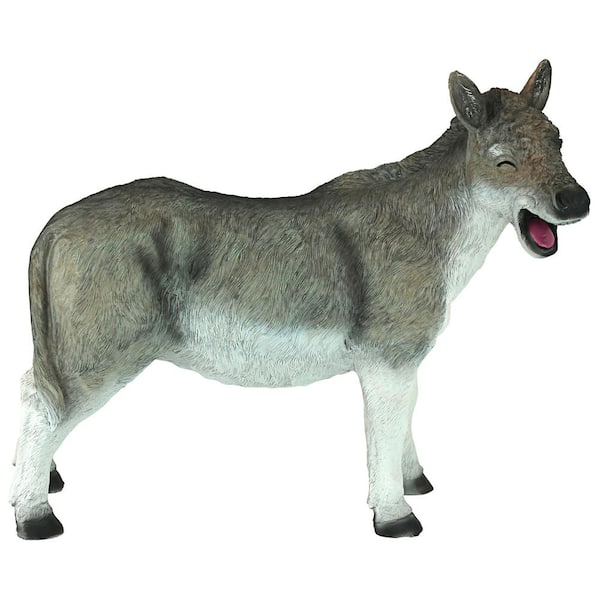 Design Toscano 12.5 in. H Laughing Donkey Statue QM2541900 - The 