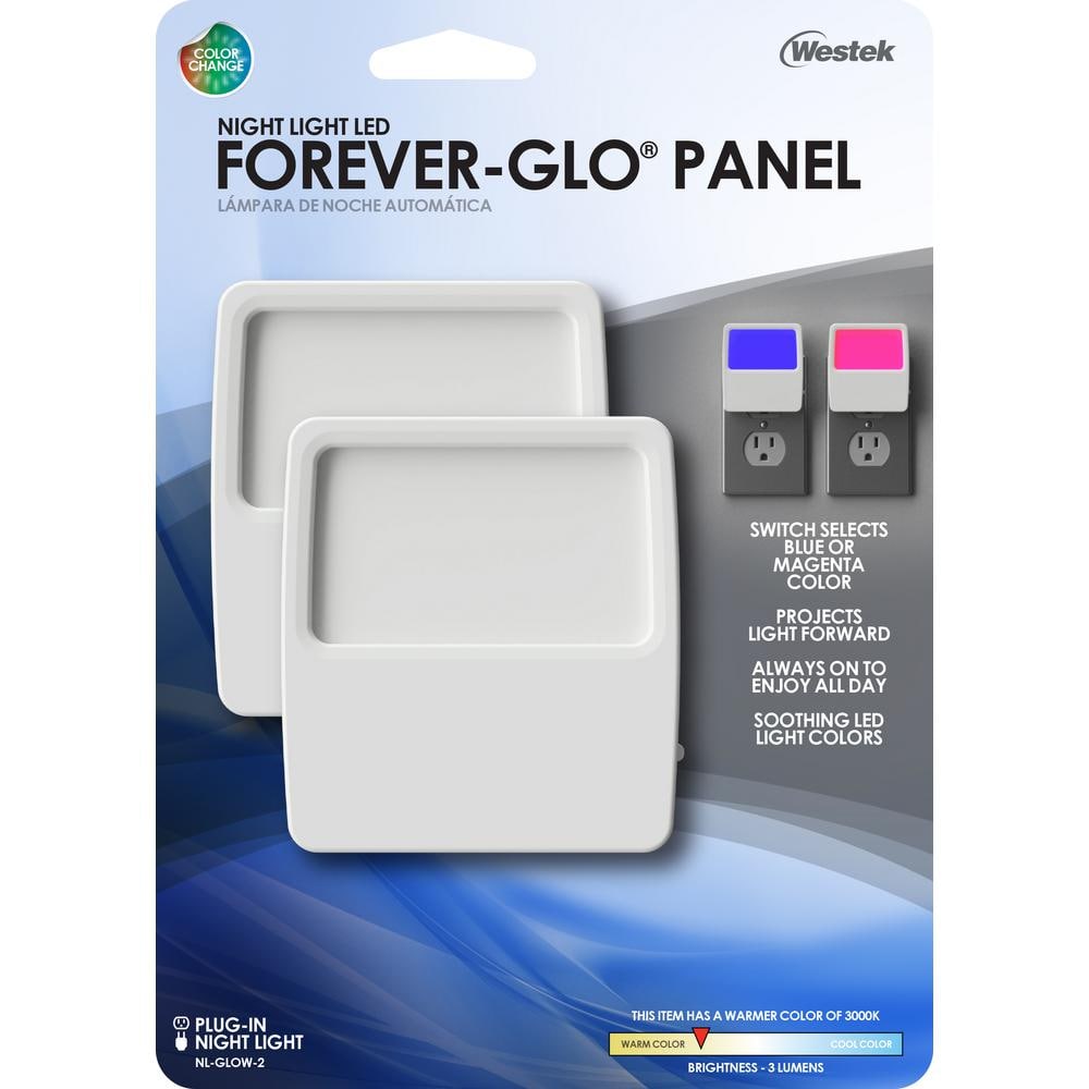 Westek Blue and Magenta LED Panel Night Light