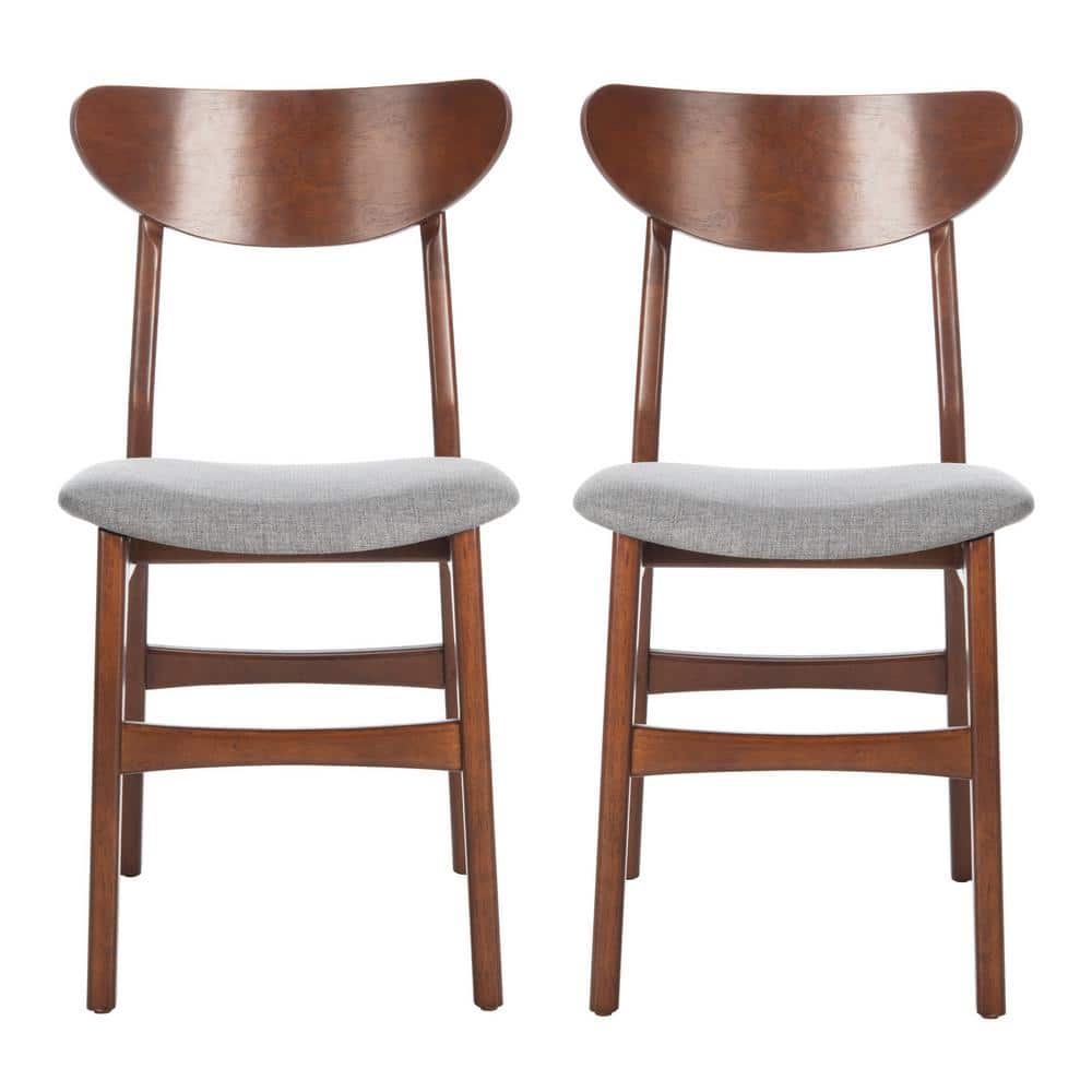 SAFAVIEH Lucca Brown/Gray Dining Chair DCH1001ESET2 The Home Depot