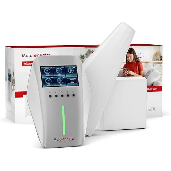 Cell Phone Signal Booster for Home and Office, Up to 6500 sq.ft. with LCD Display Boosts 5G/4G LTE for All US Carriers