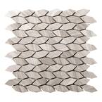 Limestone Gray Honed 12.01 in. x 12.05 in. x 10mm Limestone Mesh-Mounted Mosaic Tile (1.01 sq. ft.)