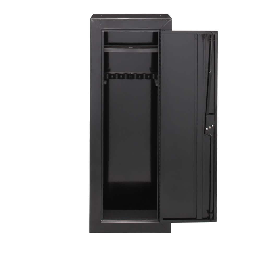 Black Steel 14-Gun Security Cabinet with Key Lock