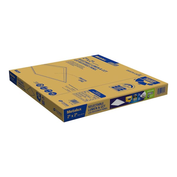 2 ft. x 2 ft. Selectable Lumens 4100/3600/2600, Integrated LED Panel Light, Selectable CCT 3500K/4000K/5000K