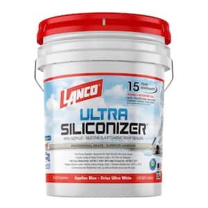 Ultra Siliconizer 5 Gal. 100% Acrylic Elastomeric White Reflective Roof Sealer