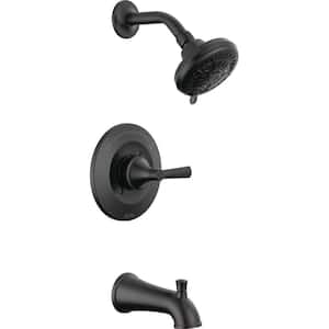 Casara Single-Handle 6-Spray Tub and Shower Faucet in Matte Black (Valve Included)
