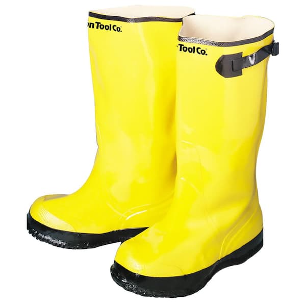 EnGuard Mens Yellow Waterproof Slush Boots rubber rain work Heavy duty 