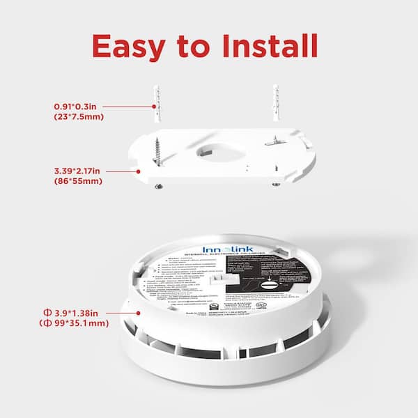 battery powered vape detector Photoelectric Smoke Detector Vape 3 Pack of First Alert Slim Design Battery- Operated Photoelectric Smoke and Fire Alarm